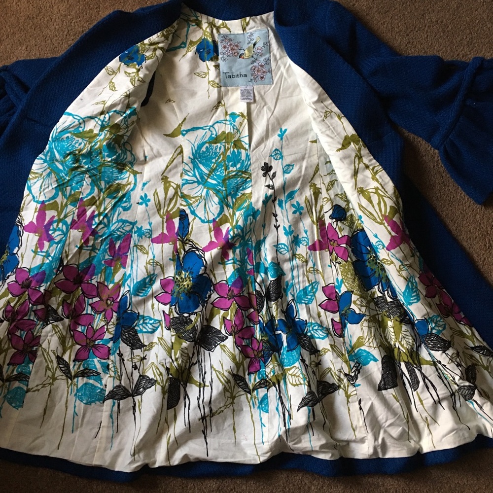 Anthropologie Tabitha Swing Coat Bell Sleeve 2 - Picture 3 of 7